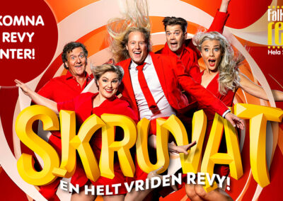 Falkenbergsrevyn ”Skruvat – En helt vriden revy”, 4 jan – april